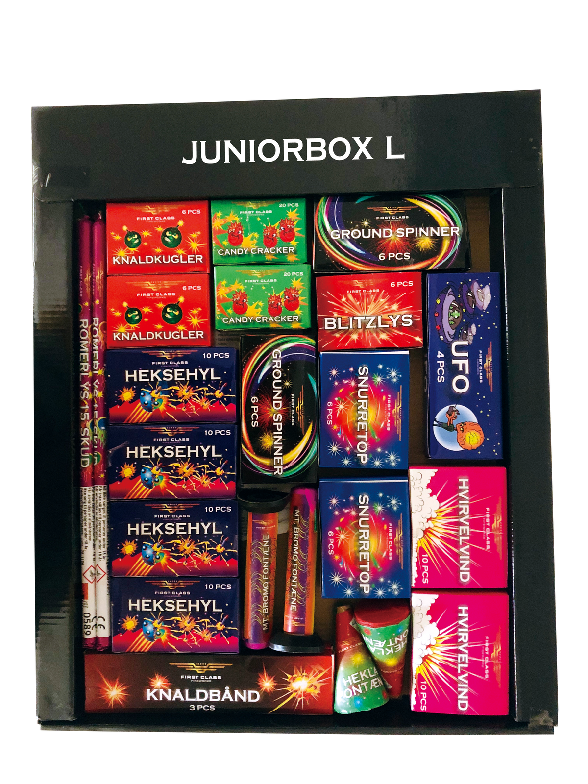 First Class Junior Large sortiment - vejledende pris 299,-