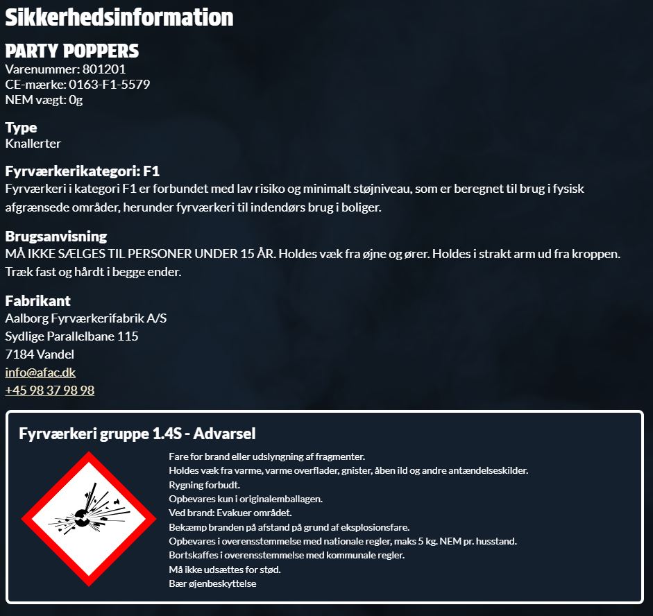 Knallert - trækbombe guld - Pakke med 4 stk.