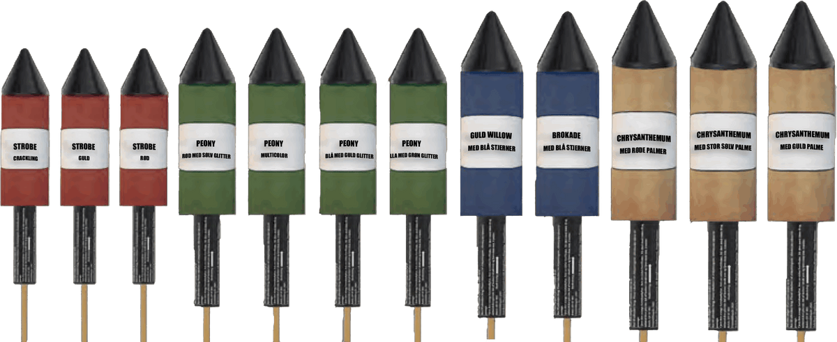 SFAC Superrockets - 12 stk.